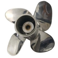 EVINRUDE JOHNSON 30HP E-TEC 4 BLADE STAINLESS STEEL OUTBOARD PROPELLER 9.9 X 10