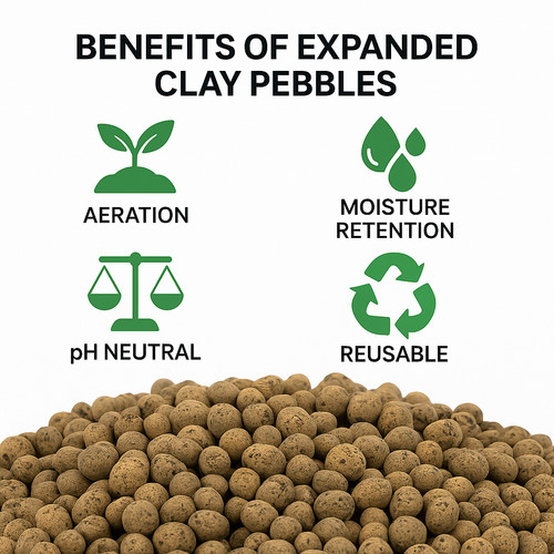 Round clay pebbles 4mm - pebbles, 1–4mm