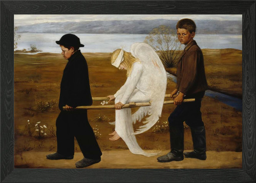 The wounded angel framed - framed, wall