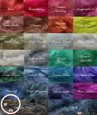 Angelina Fibres (Heat Bondable) 5 x 10g Packs - 26 Colours, Felting, Fly Fishing