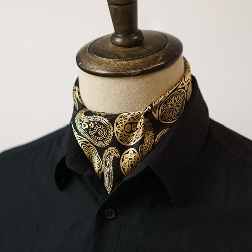 Men 100 silk scarf - men's, paisley