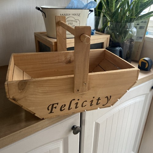 Handmade wooden garden trug - handmade,