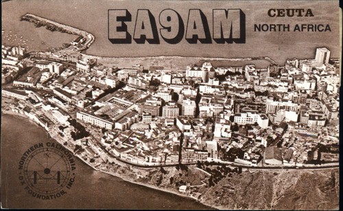 Radio ham qsl card - ham,