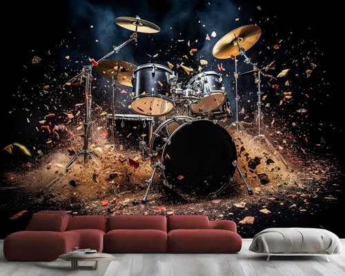 Drum set illustration - drum,