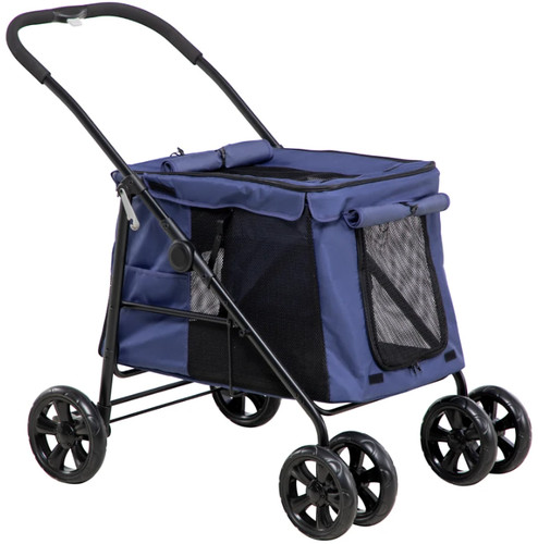 Pawhut dog pram stroller - dog,
