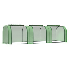 Tunnel Greenhouse w/ Zipped