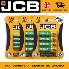JCB Rechargeable Batteries AA
