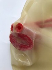 Transparent Latex Hood w/Red