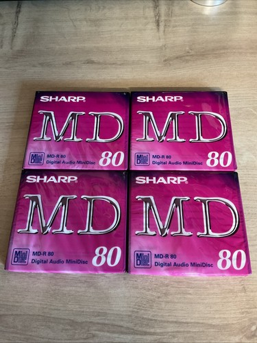 Sharp md80 minidisc lot - 4x,