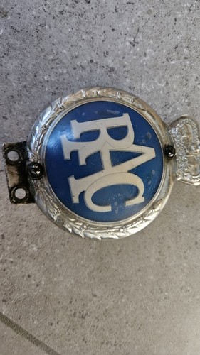 Vintage rac car - car, badge.