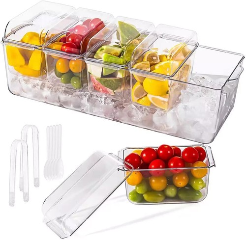 Ice chilled condiment server - condiment,