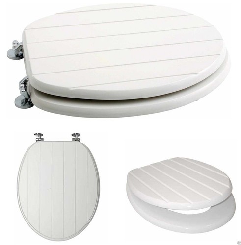White mdf toilet seat - mdf, tongue