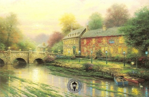 Thomas kinkade lamplight inn - lamplight,
