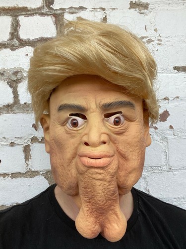 Funny old bald man mask - mask, latex