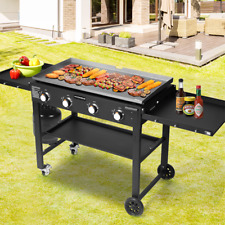 Foldable Gas Griddle 60,000 BTU 4-Burner Flat Top Gas Griddle Cooking Station