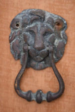 Victorian Brass Lions Head