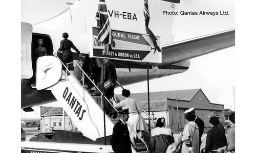 Qantas historic passengers - 2x,