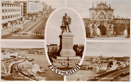 Postcard plymouth devon - postcard, plymouth,