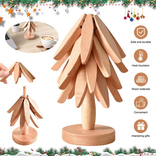 Wooden christmas tree - christmas,