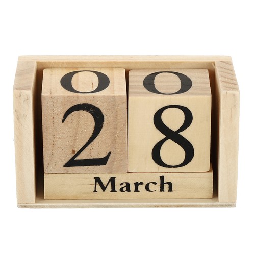 Vintage wood block - 3.7",