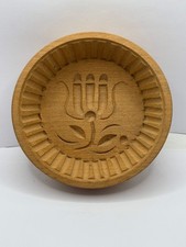 vintage french carved butter mold/butter stamp