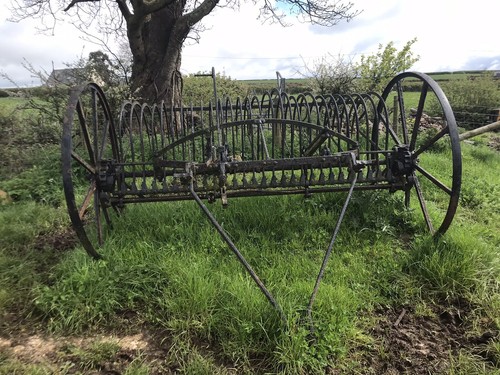Vintage farm hay - hay, rake