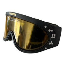 Vintage Carrera Ultrasight Ski Goggles Crystalline Graphite Lens Black Frame