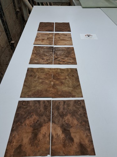 Wood veneer sample - pack, 10
