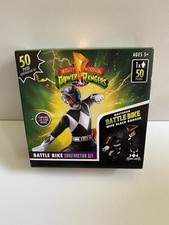 Mighty Morphin Power Rangers Battle Bike 50pcs BLACK RANGER Kids Play Toy Figure