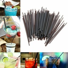 100X Food Plastic Mini Cocktail Straw Juice Cola Celebrate Drinks Party Slim Sip