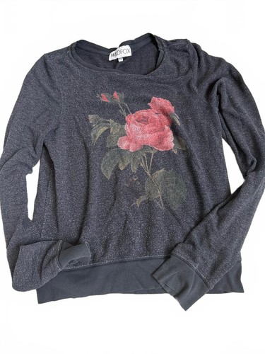 Wildfox long sleeve - dark, grey