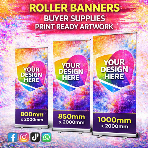 Roller banner printed wide - roller,