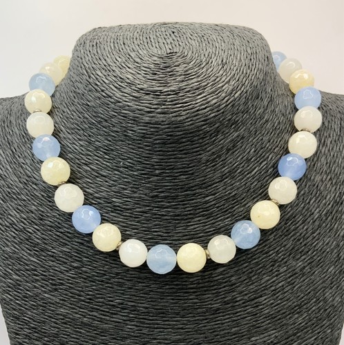 Lola rose blue quartz necklace - rose,