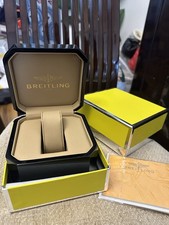 Breitling Outer Watch Box Yellow with Full Accessories Outer Box