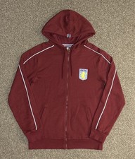 Official Aston Villa Full Zip Hooded Jacket, Medium, Excellent Condition