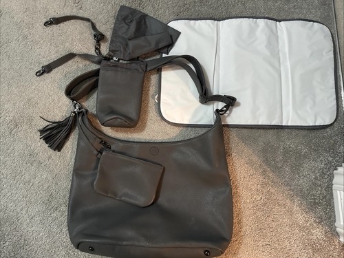 Grey leather style - leather,