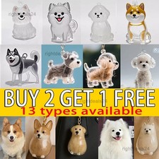 Dog Hair Storage Box Keychain Hanging Puppy Pet Hair Pendants Keyring DIY