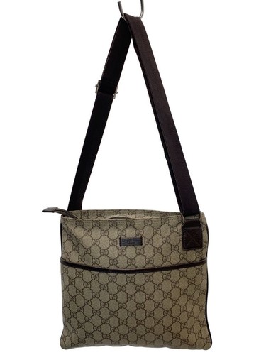 Gucci monogram canvas brown - canvas,