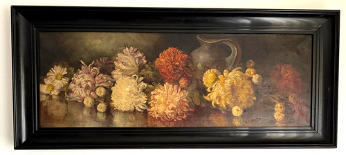 Very large antique oil - very,