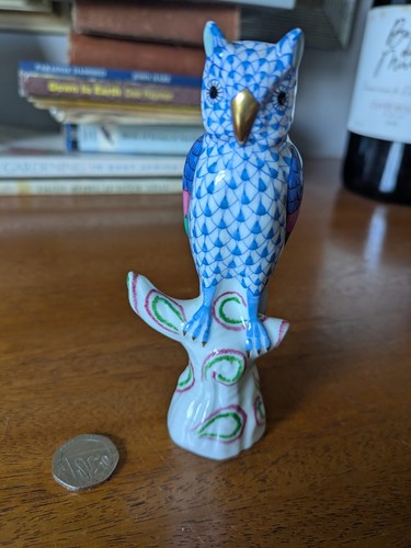 Herend large upright owl