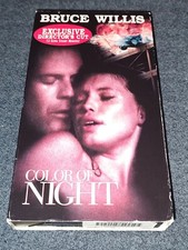 Color Of Night VHS Bruce Willis Suspense Thriller Director's Cut