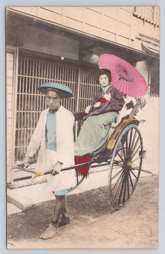 Antique japanese rickshaw - antique,