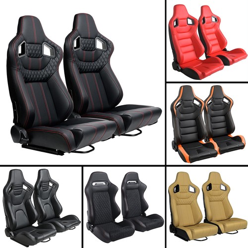 2pcs car racing seats - seats, pu