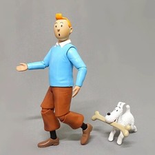 NEW The Adventures of Tintin Action Figure Toys Anime Tintin PVC Model Toy 19cm