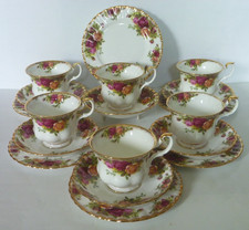 Royal Albert Old Country Roses 6 Trio - Tea Cup, Saucer, Side Plate - 1st B/S