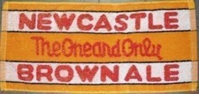 Newcastle Brown Ale Cotton Bar Towel   500mm x 250mm