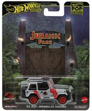 Hot Wheels Jurassic Park Jeep - 92 Jeep Wrangler Sahara Premium Pop Culture NEW