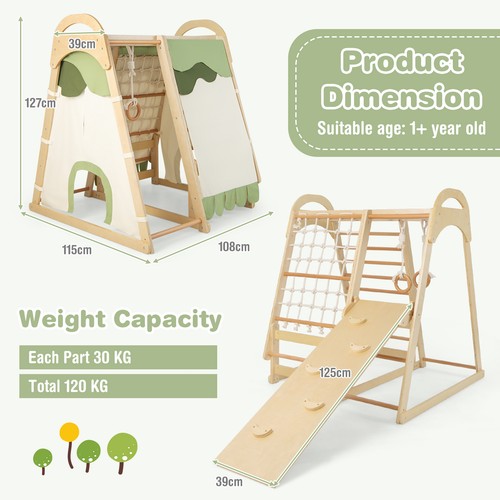 Play wooden climber playset - play,