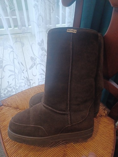 Bearpaw womens brown - brown, suede