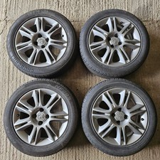 Vauxhall Corsa D Wheels & Tyres 16 Inch 16" Alloys 195/55/R16 7 Twin Spoke 06-14
